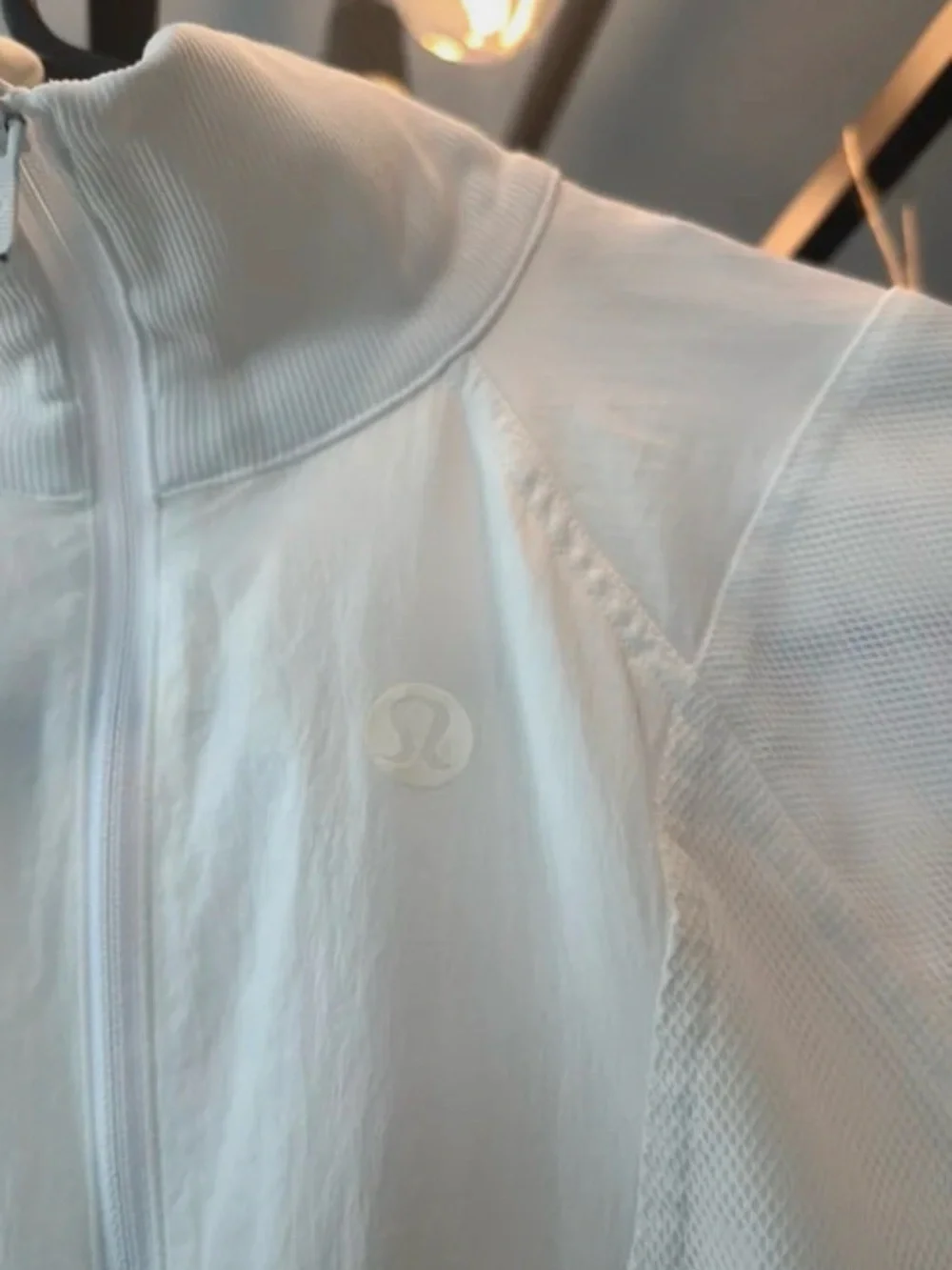 lululemon athletica White Lightweight Full-Zip Bomber Jacket